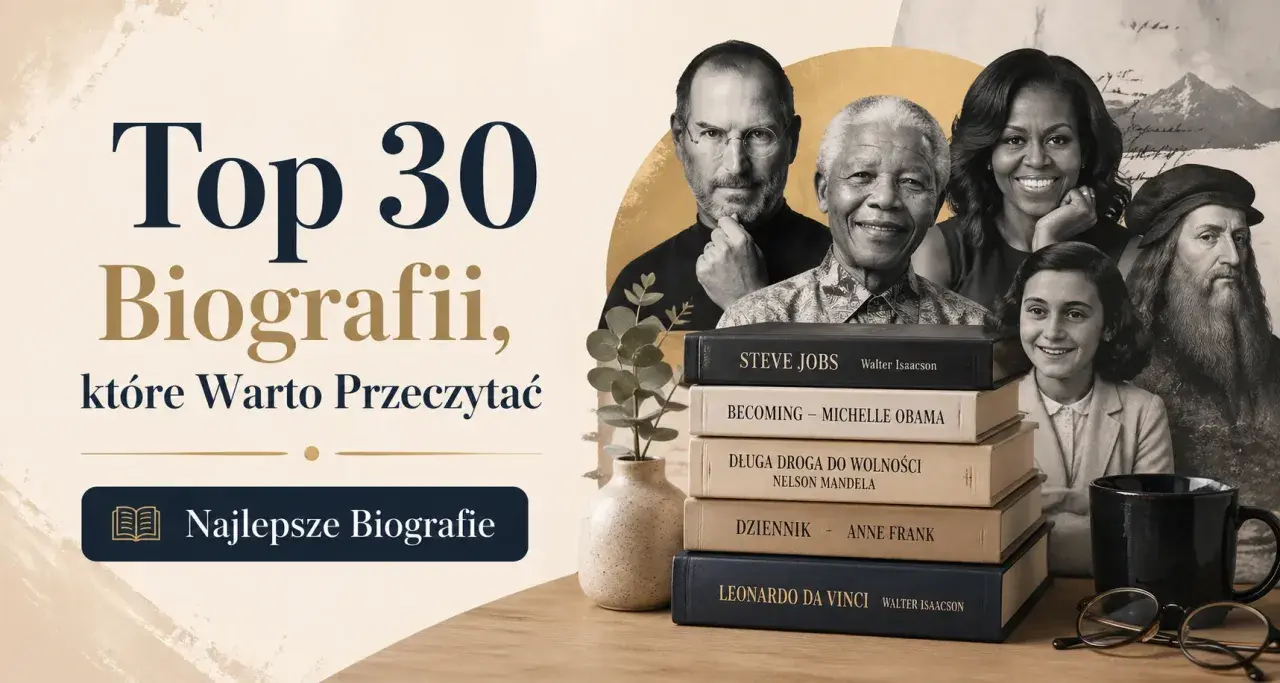 Kolekcja najlepszych biografii: Steve Jobs, Michelle Obama, Nelson Mandela, Anne Frank, Leonardo da Vinci. Inspirujące historie życia.