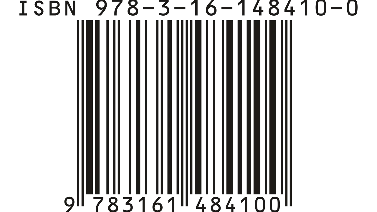 Kod kreskowy z numerem ISBN 978-3-16-148410-0. To unikalny identyfikator książki, który ułatwia jej wyszukiwanie i sprzedaż.
