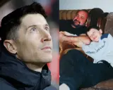 Lewandowski z ojcem, porównanie dorosłego piłkarza z jego dziecięcymi latami.