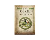 Okładka książki J.R.R. Tolkiena "Beowulf" z ilustracją smoka, klasyka literatury angielskiej.