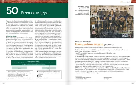 Mityzacja w literaturze: agresja językowa jako forma przemocy, jawna i ukryta, z przykładami z tekstów.