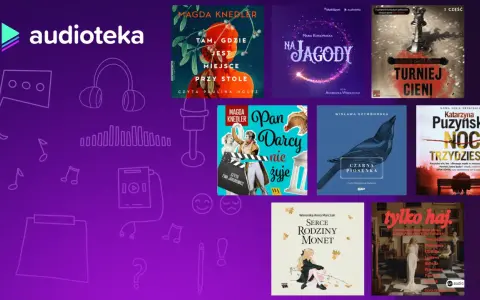 Książki polskich pisarek: Magda Knedler, Maria Konopnicka, Elżbieta Cherezińska, Wisława Szymborska, Katarzyna Puzyńska, Weronika Anna Marczak.