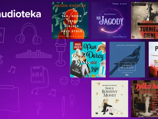 Najlepsze polskie książki na Audiotece: od kryminałów po literaturę obyczajową. Odkryj "Noc Trzydziesta", "Turniej Cieni" i inne.