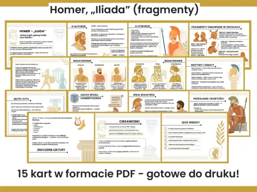Iliada streszczenie szczegółowe: Homer, bohaterowie (Achilles, Agamemnon, Hektor), motywy (gniew, zemsta, honor), przesłanie.
