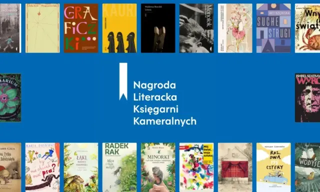 Książki nominowane do nagrody literackiej Księgarni Kameralnych. Wśród nich "Monolok", "Wnuki dla światła" i "Wyrok".