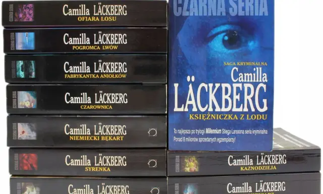 Książki z serii "Czarna seria" Camilli Läckberg, w tym "Księżniczka z lodu", "Ofiara losu" i "Syrenka", czekają na miłośników kryminałów.