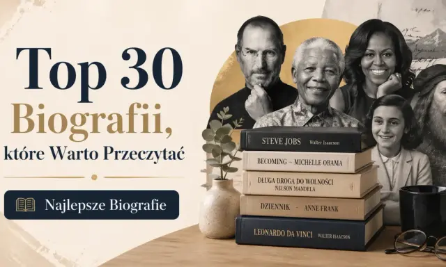 Kolekcja motywujące biografie: Steve Jobs, Michelle Obama, Nelson Mandela, Anne Frank, Leonardo da Vinci. Inspirujące historie życia.