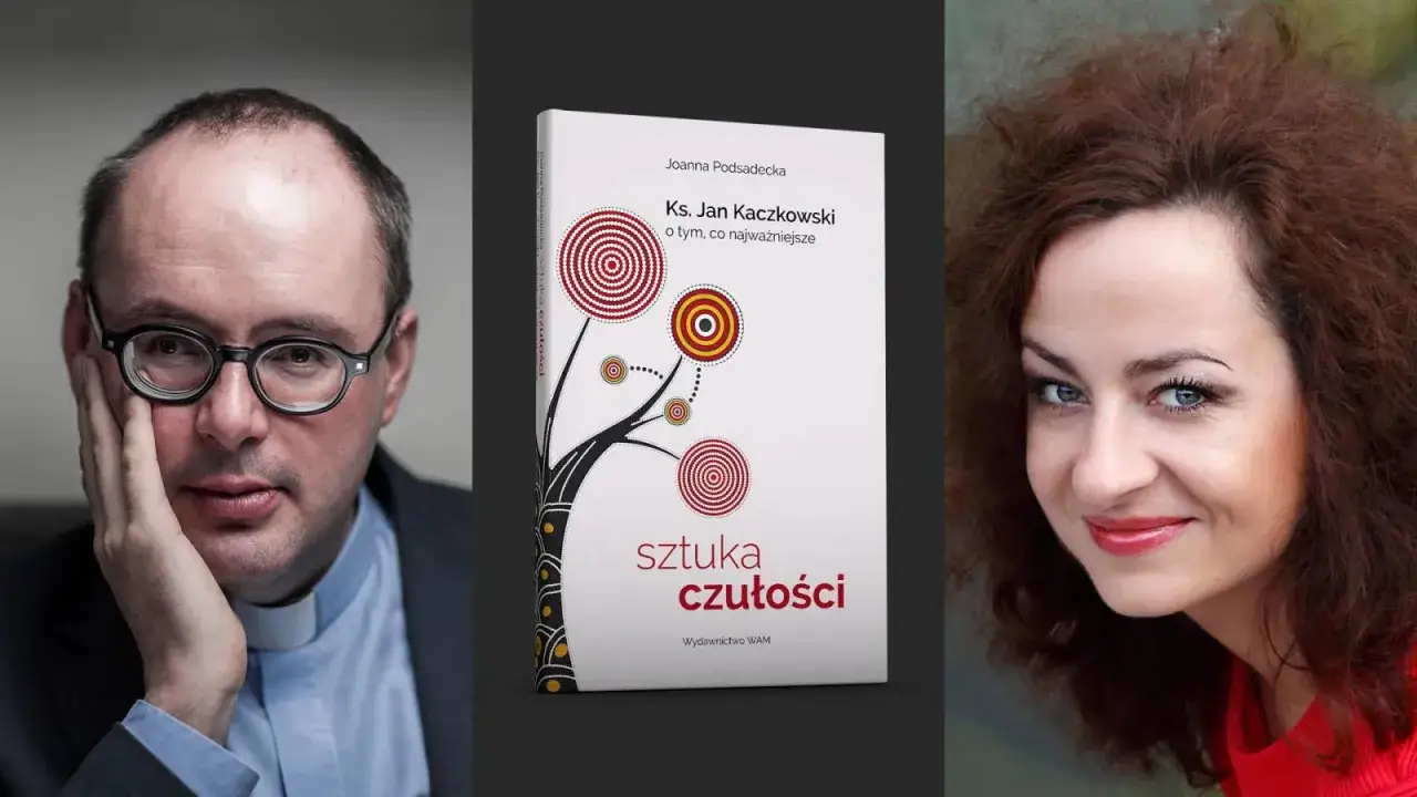 Joanna Podsadecka i ks. Jan Kaczkowski na okładce książki 
